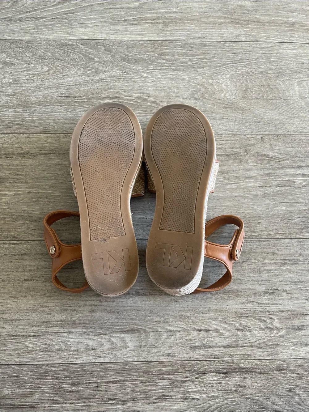 Karl Lagerfeld Celeste Platform Wedge Sandal - 9.5